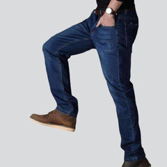 Regular dark blue men jeans