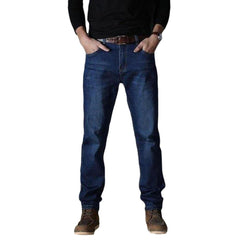 Regular dark blue men jeans