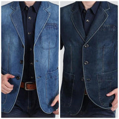 Retro men jeans jacket