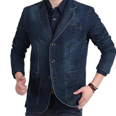 Retro Herren Jeansjacke