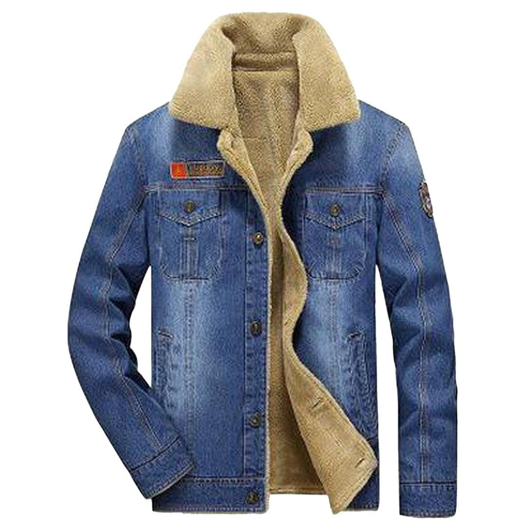 Chaqueta vaquera cálida para hombre