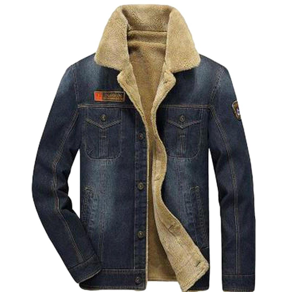 Chaqueta vaquera cálida para hombre