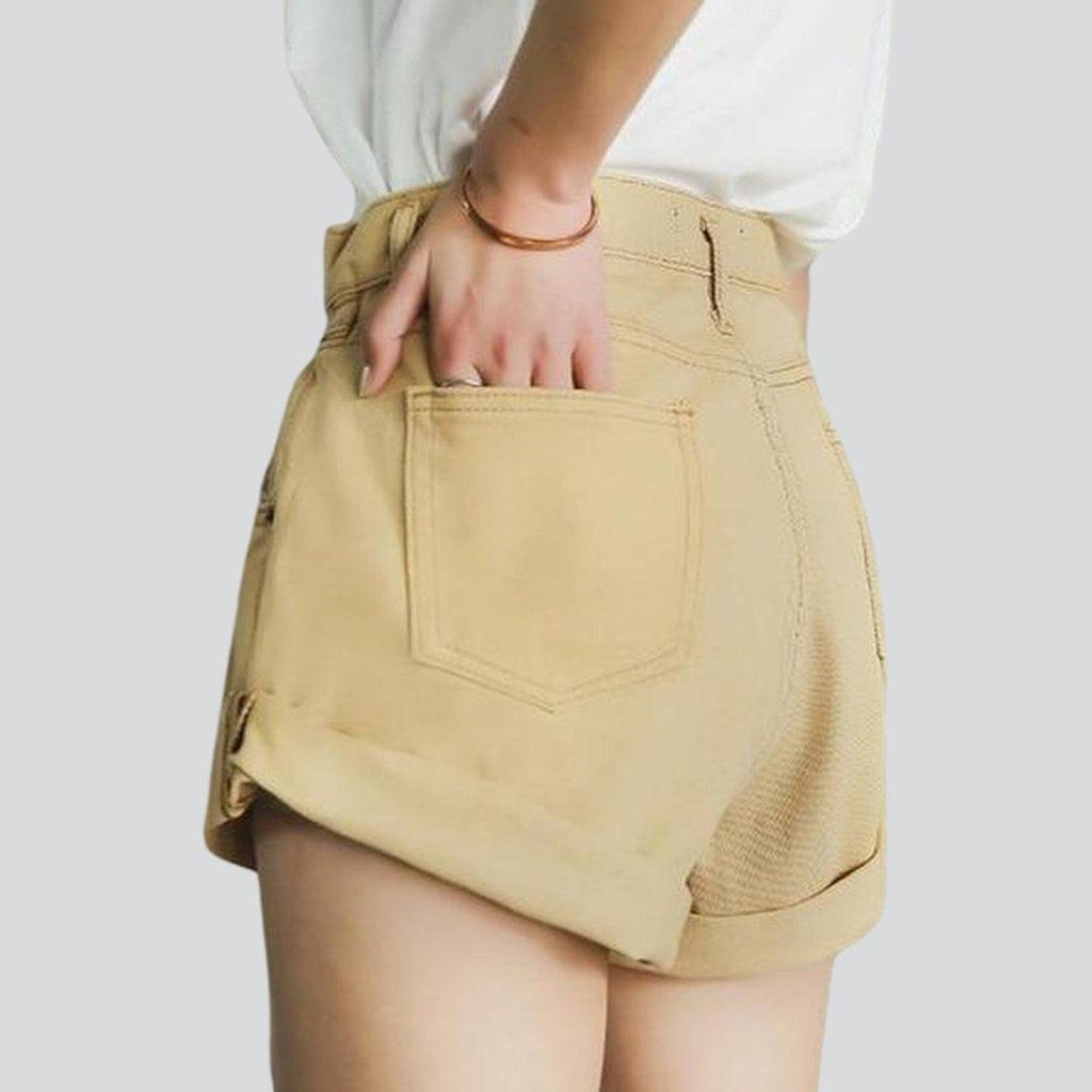 Weite Jeansshorts für Damen