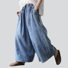 Women culotte denim pants