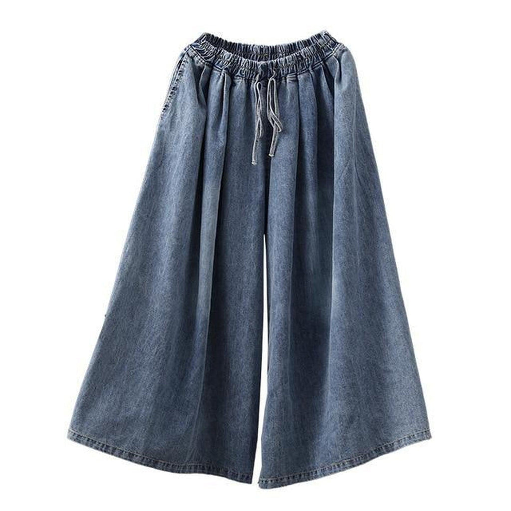 Women culotte denim pants